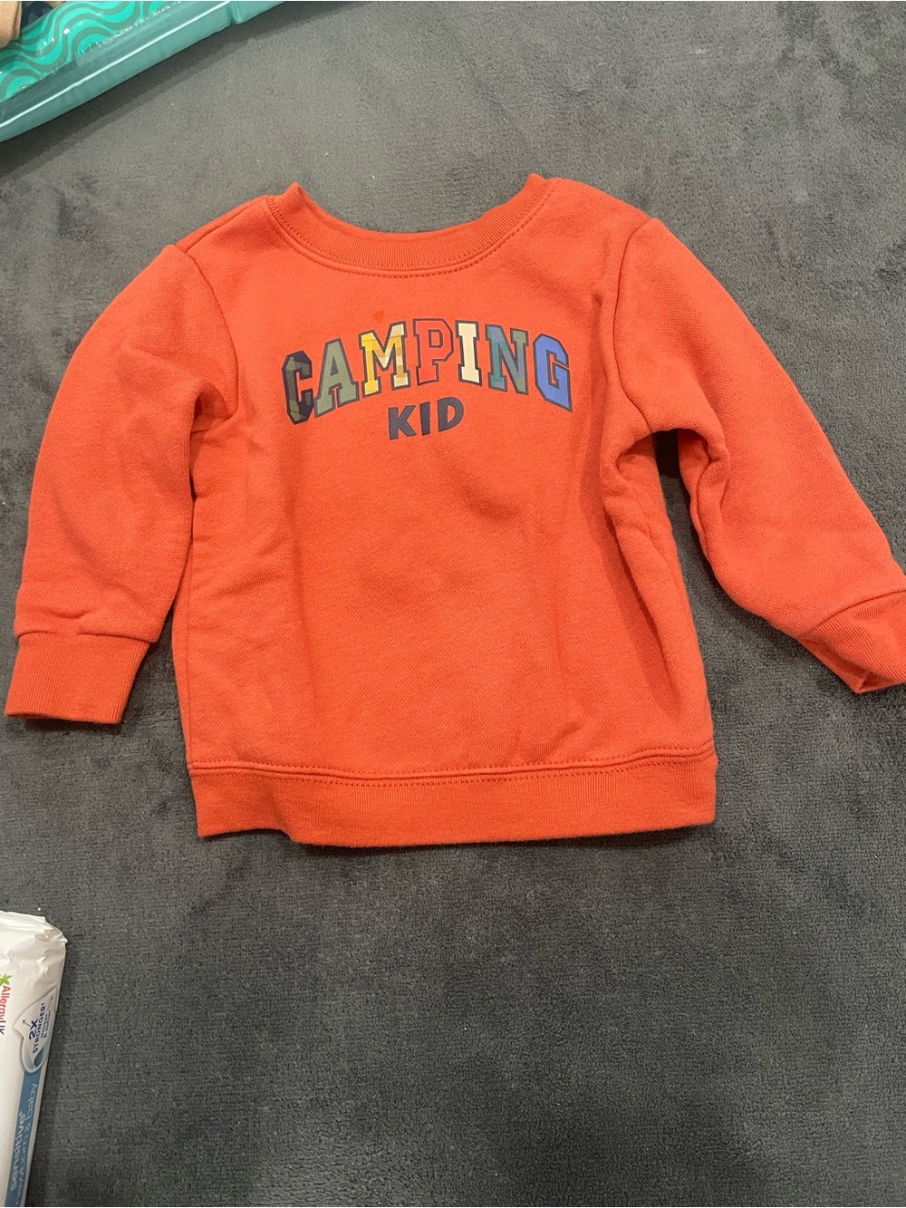 Garanimals Orange 'Camping Kid' Sweatshirt